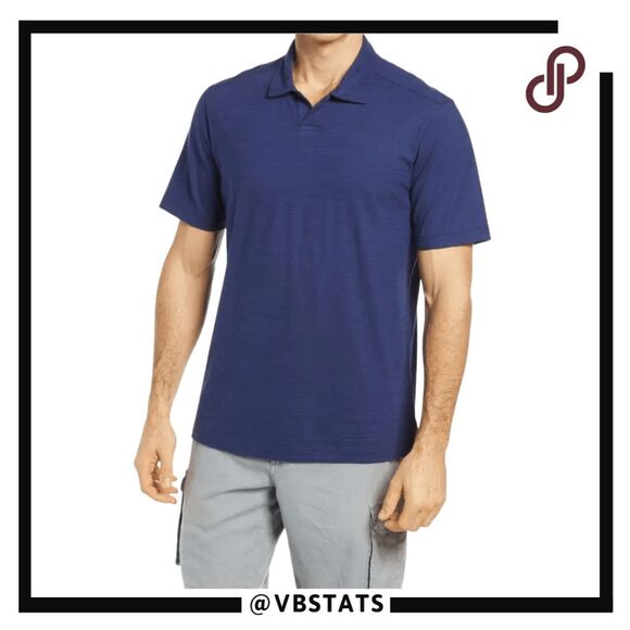 Tommy Bahama Men's Cotton Wave Tropic Short Sleeve Polo Shirt Navy